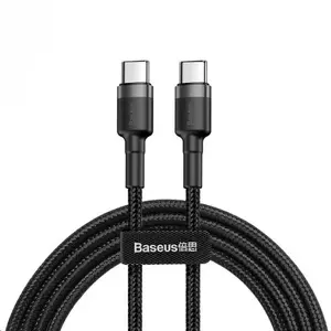 USB Cable Baseus Cafule 2m USB C Black Grey
