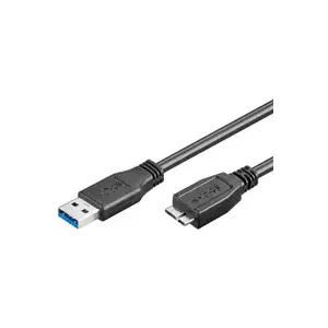 USB Cable Goobay 1m USB 3.0 A/micro-B Black