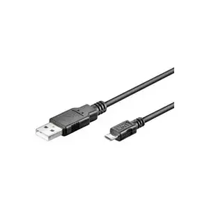 USB Cable Goobay 95736 0.15m USB A Micro-USB B Black