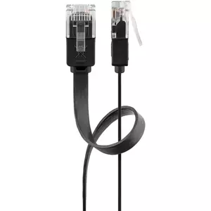 Networking cable Goobay 95380 RJ-45 Cat6 1 m Black