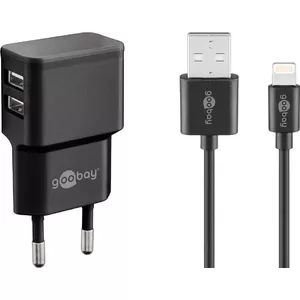 Зарядное устройство Indoor Goobay Dual Apple Lightning 44995