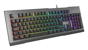 GENESIS Rhod 500 RGB Gaming Keyboard Wired USB Membrane Full-size Spanish QWERTY Black and Grey