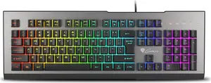 GENESIS Rhod 500 RGB Gaming Keyboard Wired USB Membrane Full-size Spanish QWERTY Black and Grey