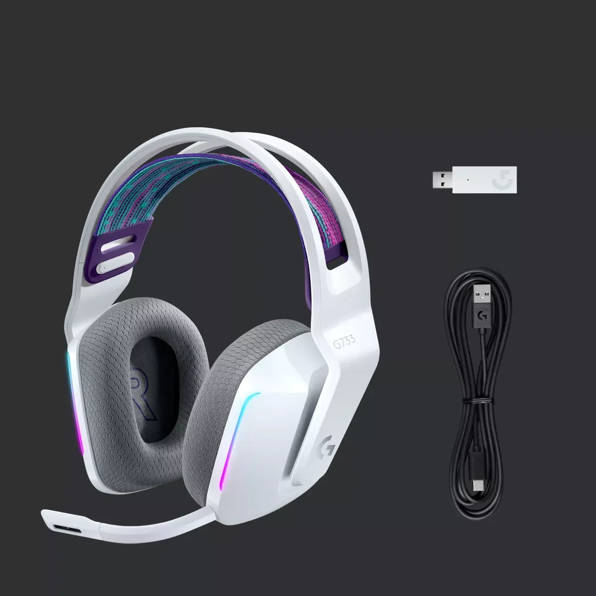 Logitech G G733 LIGHTSPEED bezvadu RGB austiņas Photo 6