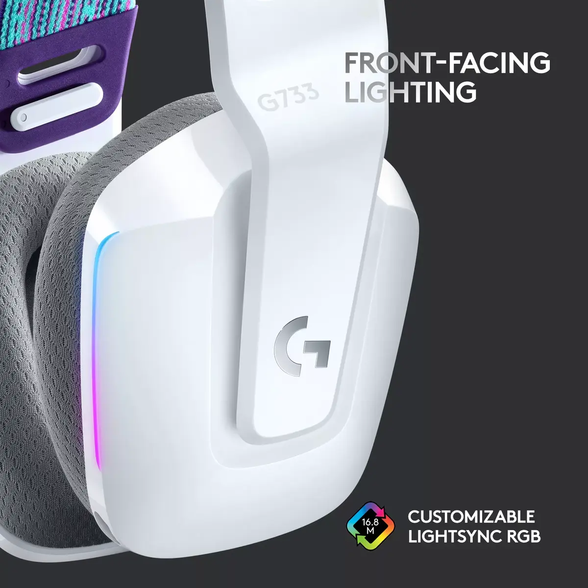 Logitech G G733 LIGHTSPEED bezvadu RGB austiņas Photo 9