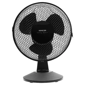 Galda mājas ventilators SENCOR SFE 2311BK — 2 ātrumi, 25 W, 220–240 V, melns