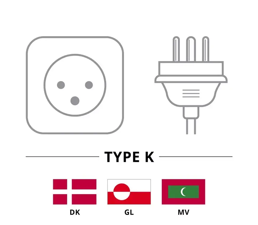 GOOBAY Power Cable IEC C13 — Type K, 2 m Photo 4