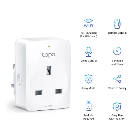 Viedā Wi-Fi kontaktligzda TP-Link Tapo Mini P100 Photo 8