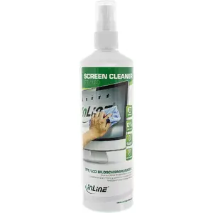 Monitor screen cleaner InLine 250 ml pump spray for TFT and LCD displays