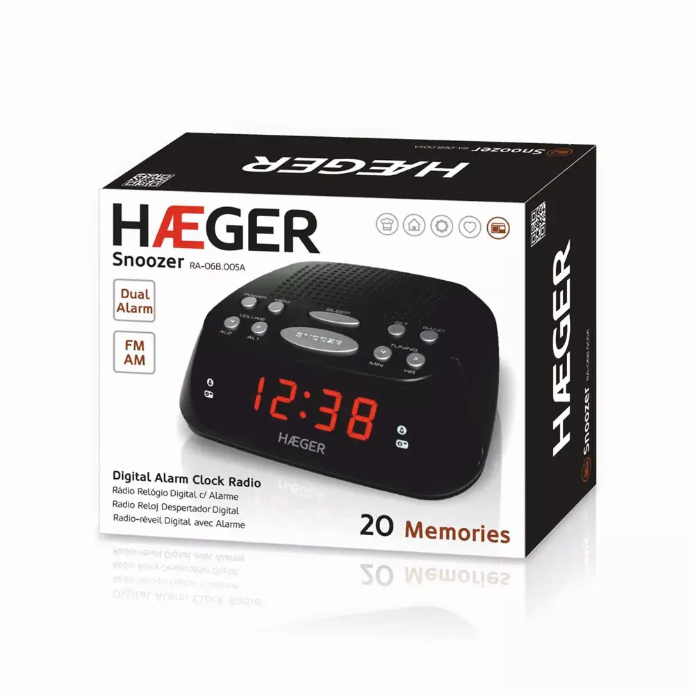 Digital alarm clock Haeger RA-06B.005B Photo 4