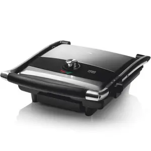 Kontaktu grils Haeger GR-200.014A 2000W Tērauds Melns 300x270mm