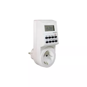 Weekly timer as-Schwabe 24032 Digital White 230V 16A
