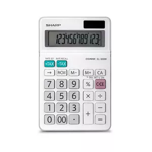 Basic Calculator Sharp EL320WB Desktop 12 Digits White