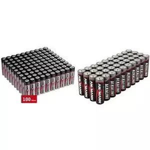 ANSMANN Щелочная батарейка AA 1522-0043 — упак. 100 шт.