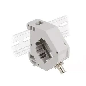 DeLOCK DIN rail Adapter ST Simplex female to ST Simplex female Grey