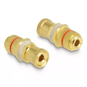 DeLOCK audio adaptera terminālis uz terminālu sarkans gredzens 2 x female zelta