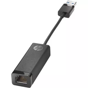 USB to Gigabit Ethernet Adapter HP 829941-001 — USB network adapter for wired 1 Gbps connection, compatible with Windows and Mac