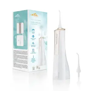 Countertop oral irrigator ETA 270890000, 0.19 L tank, lithium‑ion battery, white, compact (60×90×300 mm)