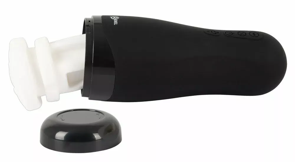 Мастурбатор Rebel Silicone Black — нагрев, вибрация, всасывание Photo 5