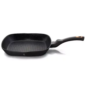 Grill pan berlinger haus BH/1636N, square cast-style grill pan, 280×280×41 mm, black