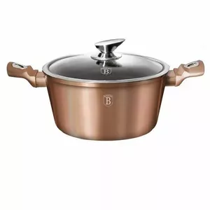 BERLINGER HAUS BH/1515N Metallic Rose Gold Edition katls ar vāku, 24 cm, 4,1 L