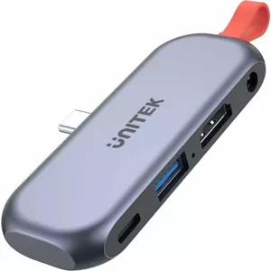 UNITEK HUB USB-C HDMI 2.0,MINIJACK,PD 100W,10 GBPS