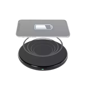 Wireless Charger Vivanco QICHARPADVV15WBK Black USB Fast Charging