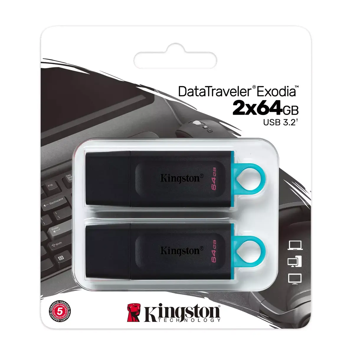 USB флеш-память Kingston 64GB DataTraveler Exodia Photo 6