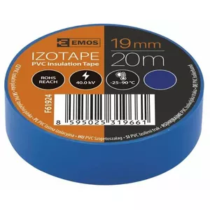 Insulating Tape PVC 19mm/20m blue, EMOS