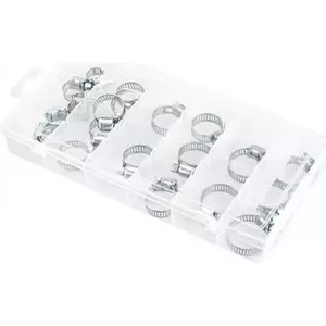 Hose Clamps Basetech BT-2299052, adjustable 11–38 mm, pack of 20