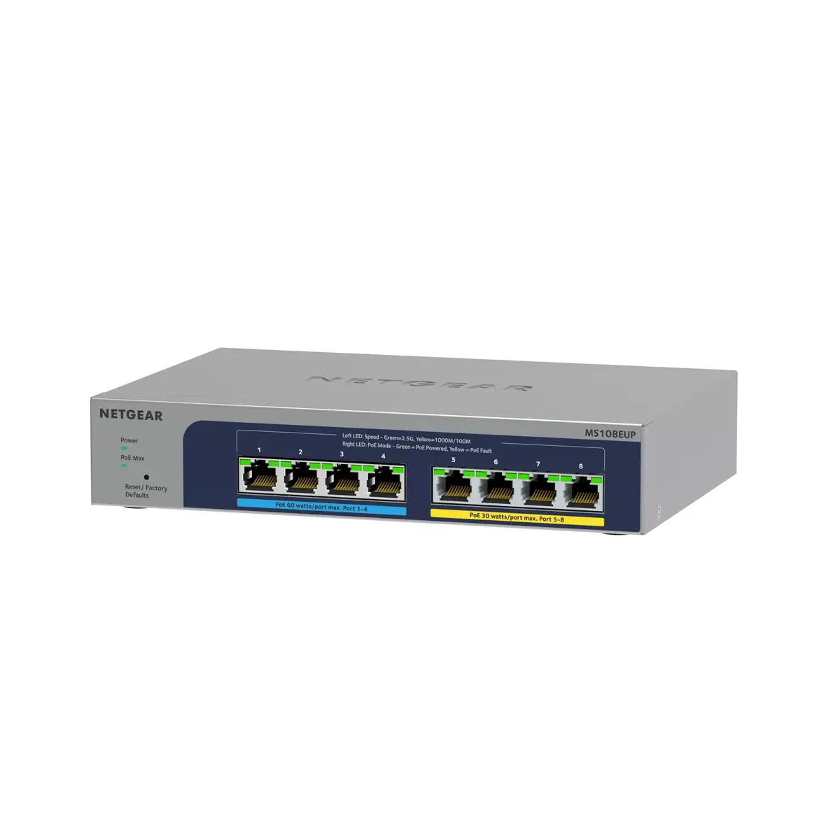 Pārvaldāms slēdzis NETGEAR 8-portu Ultra60 PoE++ Multi-Gigabit Photo 2