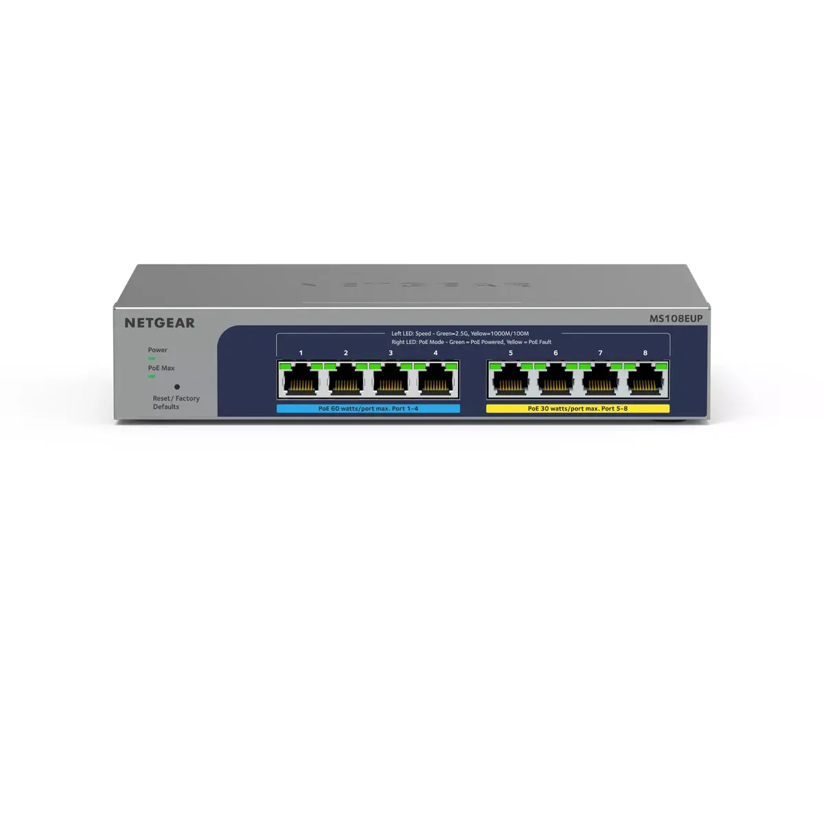 Pārvaldāms slēdzis NETGEAR 8-portu Ultra60 PoE++ Multi-Gigabit Photo 4