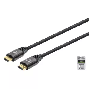 HDMI Cable Manhattan 8K@60Hz 1m Braided Male to Male Black