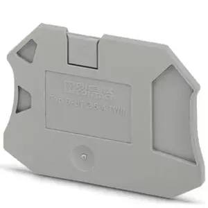 Phoenix Contact D-UT 2,5/4-TWIN End Cover, Grey Polyamide