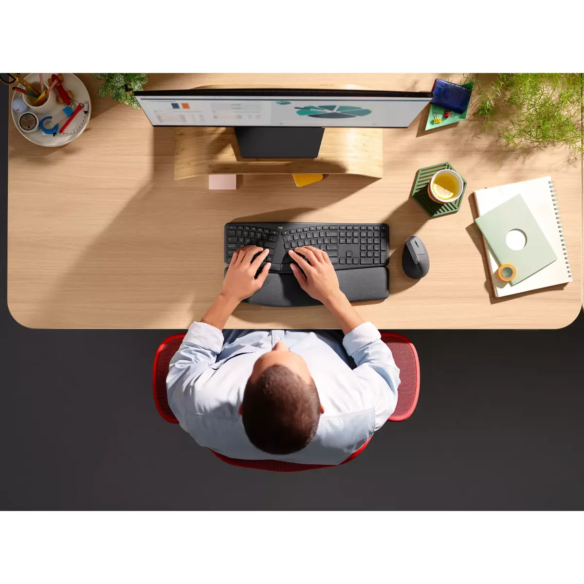 Logitech ERGO K860 biznesam Tastatūra Photo 8