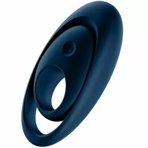 Penis attachment Satisfyer Glorious Duo ring vibrator, silicone, waterproof, blue