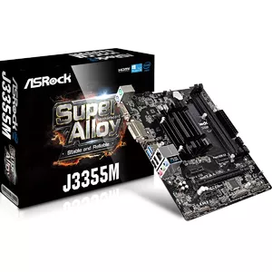 Asrock J3355M NA (интегрированный CPU) Микро ATX