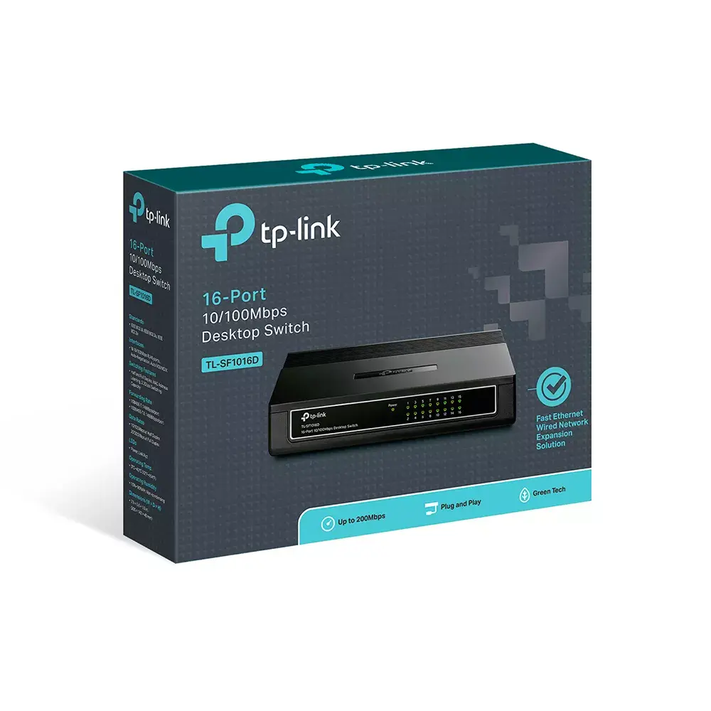 TP-LINK TL-SF1016D 16-portu Fast Ethernet Photo 4