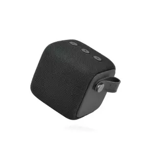 Portable speaker fresh 'n rebel Rockbox Bold S — Black, cube design, wired & wireless, Micro-USB, 12 h battery