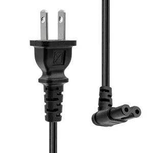 ProXtend Type A to Angled C7 Power Cord Black 2m 125V 15A