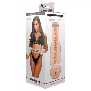 Masturbator Fleshlight Vina Sky Exotica Beige Silicone sleeve, insertion depth 25 cm, tight inner Ø, TPE/ABS