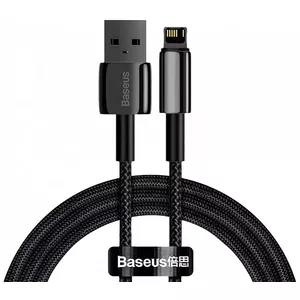 Baseus Tungsten Cable 1m Black Lightning to USB A 2.4A