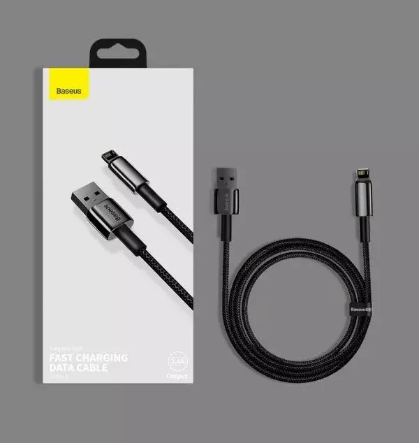 Baseus Tungsten Cable 1m Black Photo 4
