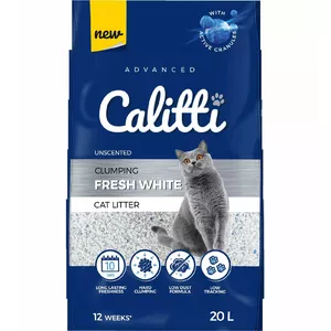 Calitti Fresh White - bentonite litter - 20 l