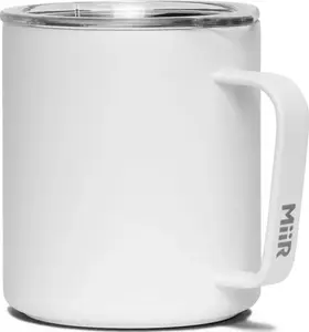 Camping cup MiiR Camp Cup white 350 ml – insulated stainless steel travel mug