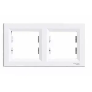 Рамка двойная Schneider Electric Asfora EPH5800221, белая