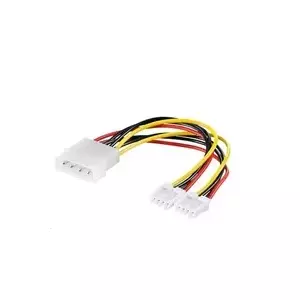 Power cable for HDD/FDD PREMIUMCORD kn-3 — 5.25" to 2×3.5" internal drive power adapter