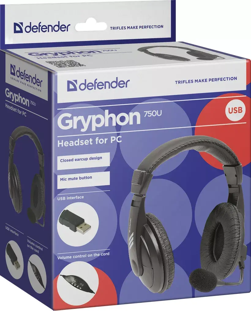 Игровая гарнитура Defender Gryphon 750U Photo 6