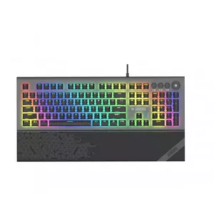 Mechanical Gaming Keyboard IBOX AURORA K-5, USB, QWERTY English, 108 keys, Numeric keypad, RGB LED, Graphite