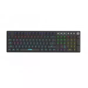 Keyboard IBOX AURORA K-6 — Full-size QWERTY, RF Wireless + Bluetooth, RGB backlight, Mechanical low-profile keys, Black